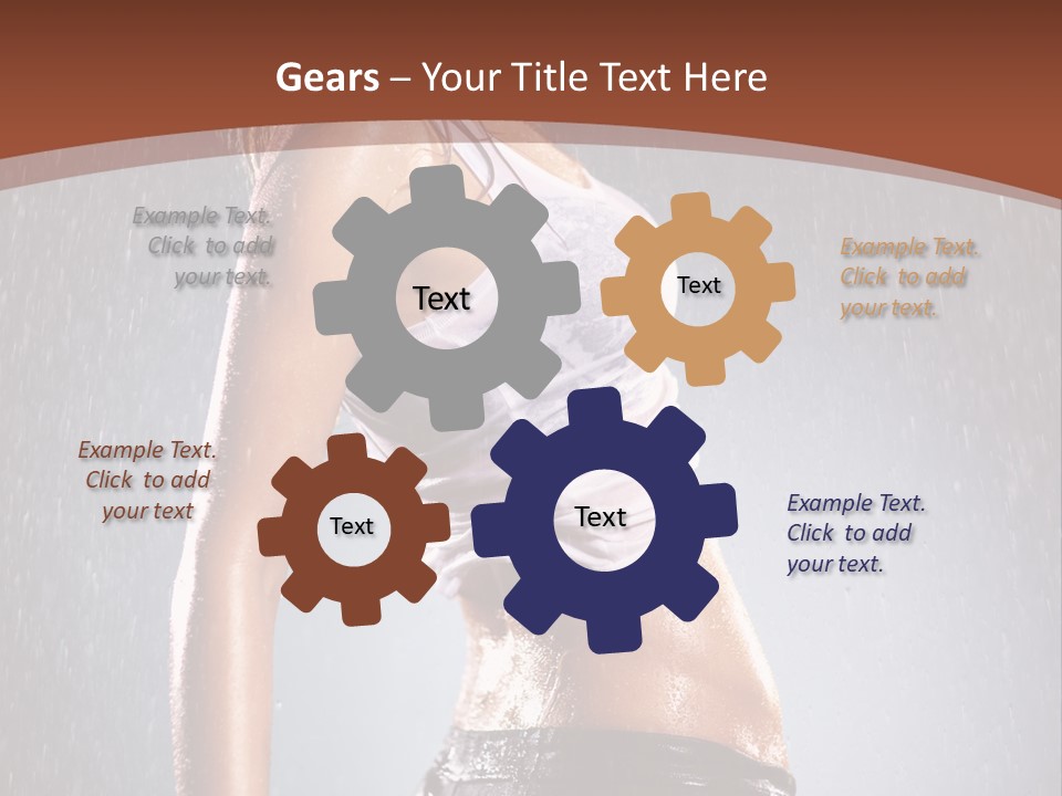 Wet Girl Femininity PowerPoint Template