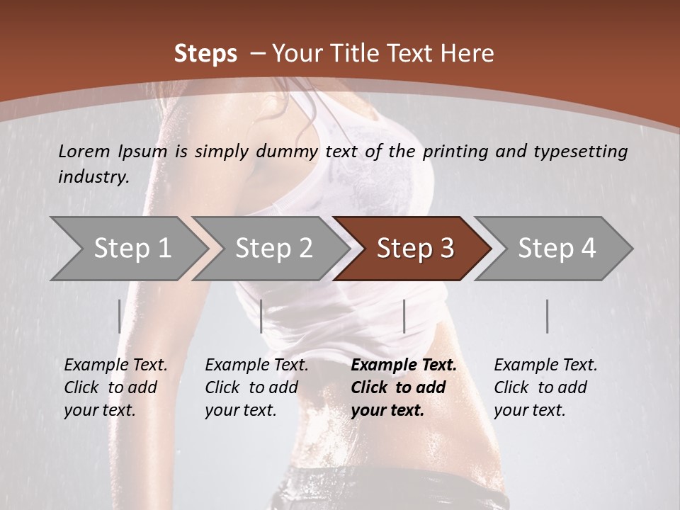 Wet Girl Femininity PowerPoint Template