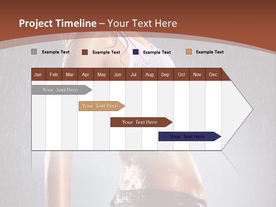 Wet Girl Femininity PowerPoint Template