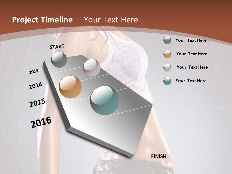 Wet Girl Femininity PowerPoint Template