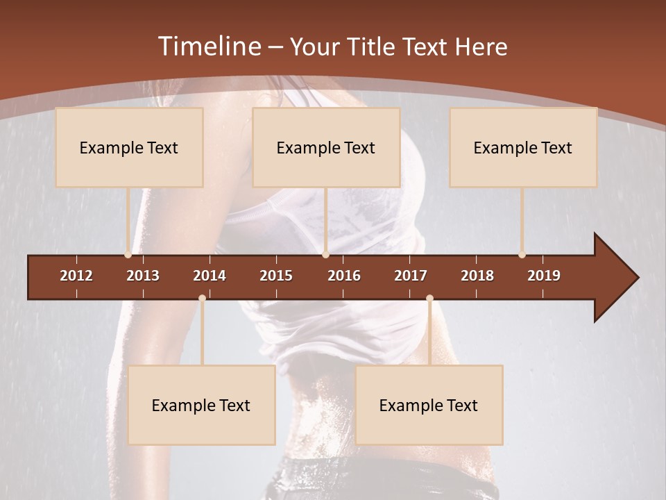 Wet Girl Femininity PowerPoint Template