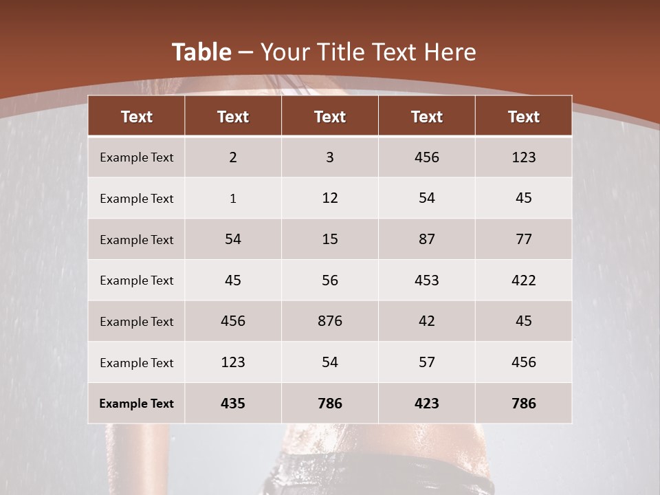 Wet Girl Femininity PowerPoint Template