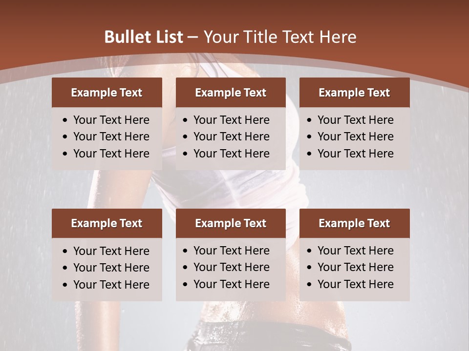 Wet Girl Femininity PowerPoint Template