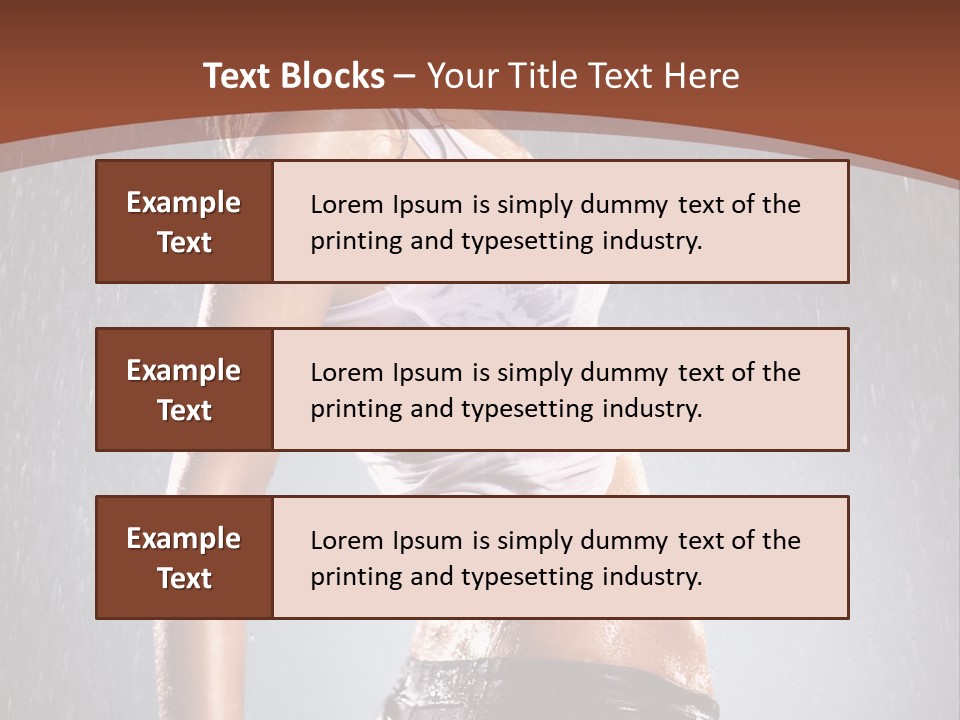 Wet Girl Femininity PowerPoint Template