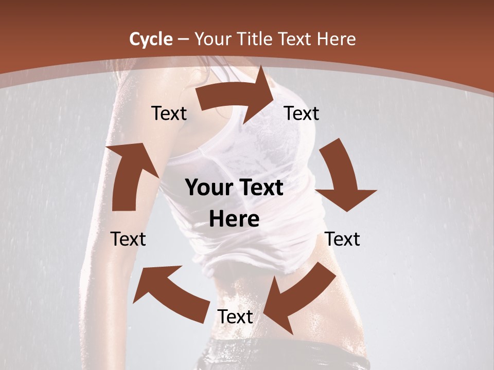 Wet Girl Femininity PowerPoint Template