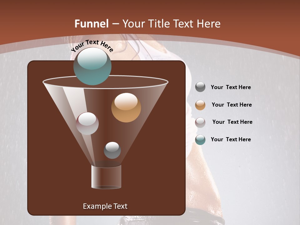 Wet Girl Femininity PowerPoint Template