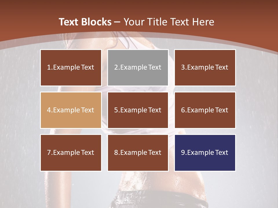 Wet Girl Femininity PowerPoint Template