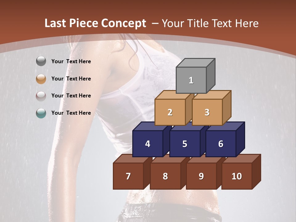 Wet Girl Femininity PowerPoint Template