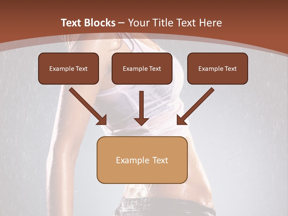 Wet Girl Femininity PowerPoint Template