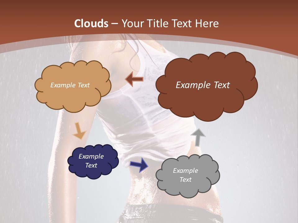 Wet Girl Femininity PowerPoint Template