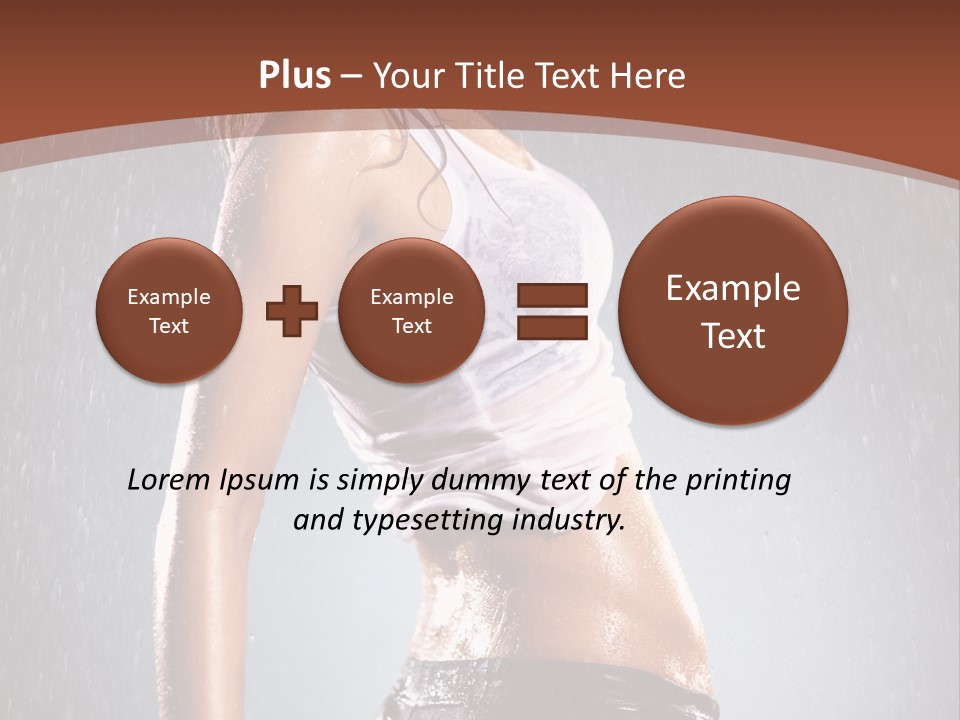 Wet Girl Femininity PowerPoint Template