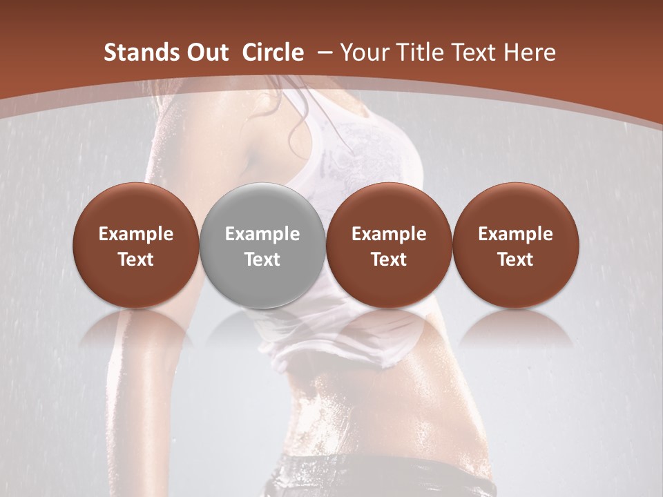 Wet Girl Femininity PowerPoint Template