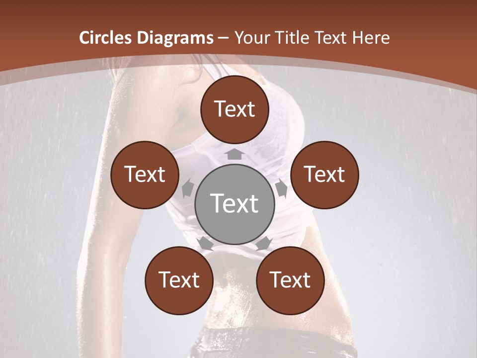 Wet Girl Femininity PowerPoint Template