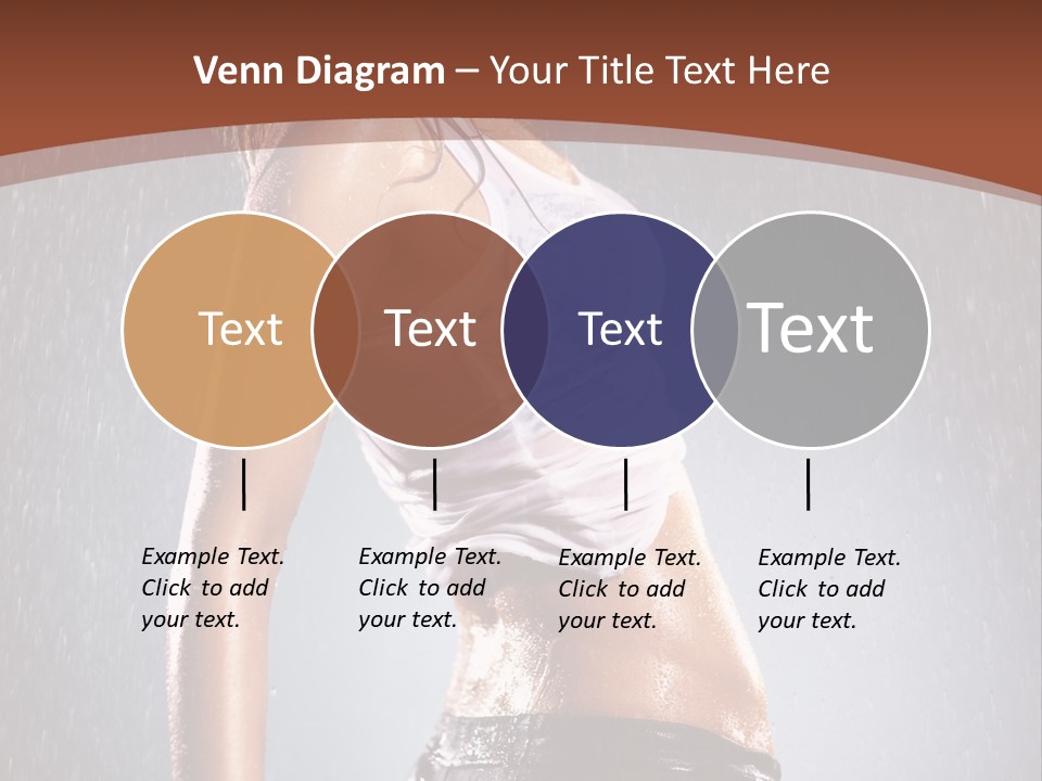 Wet Girl Femininity PowerPoint Template