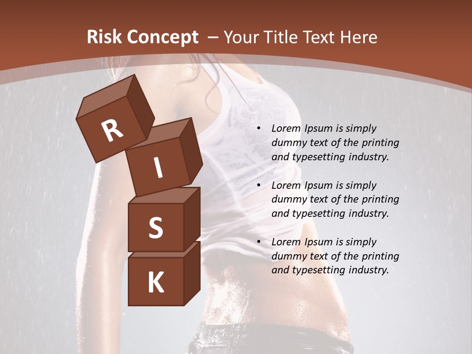 Wet Girl Femininity PowerPoint Template