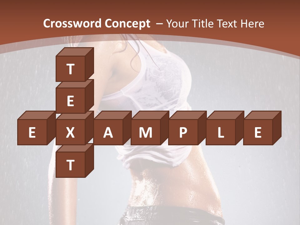 Wet Girl Femininity PowerPoint Template