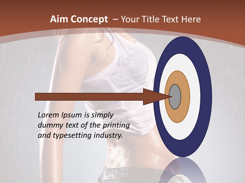 Wet Girl Femininity PowerPoint Template