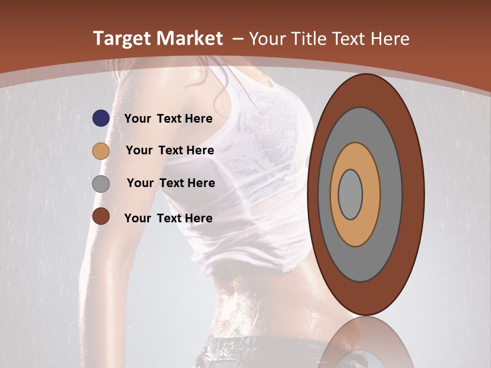 Wet Girl Femininity PowerPoint Template