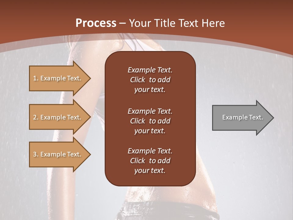 Wet Girl Femininity PowerPoint Template