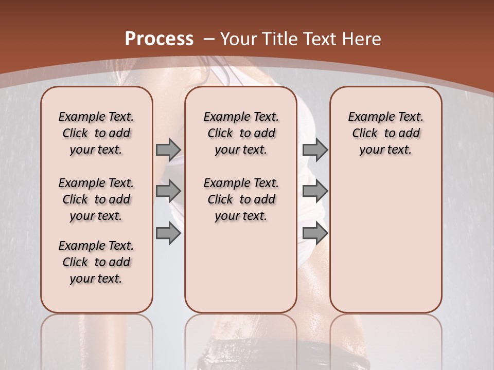 Wet Girl Femininity PowerPoint Template
