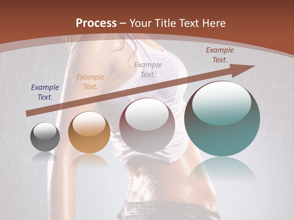 Wet Girl Femininity PowerPoint Template