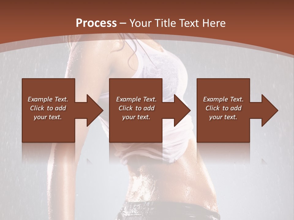 Wet Girl Femininity PowerPoint Template