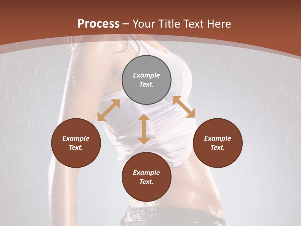 Wet Girl Femininity PowerPoint Template
