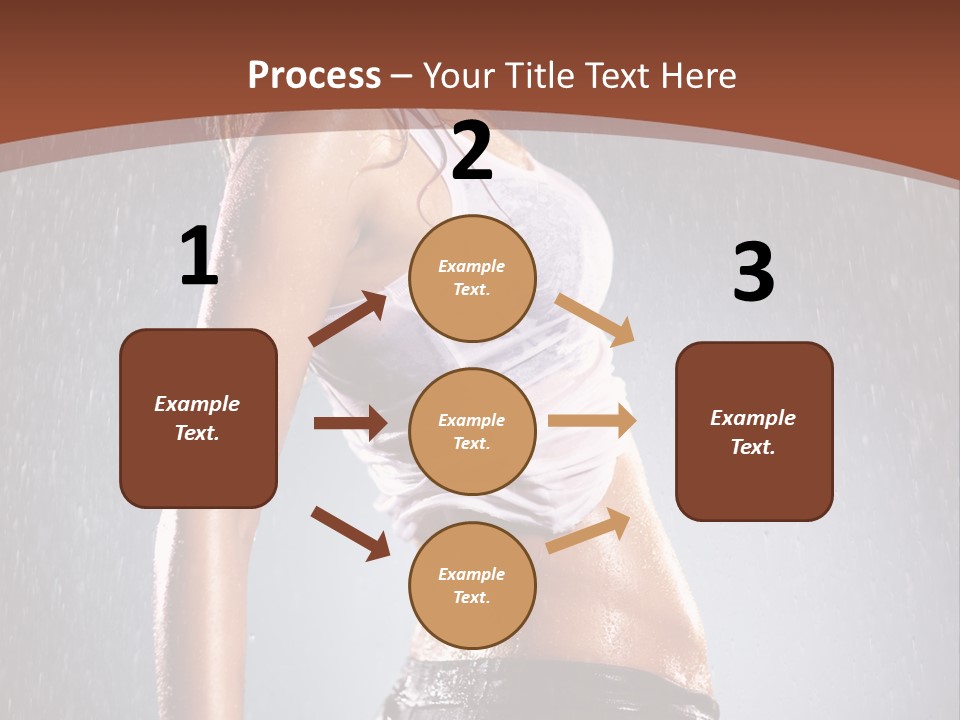 Wet Girl Femininity PowerPoint Template