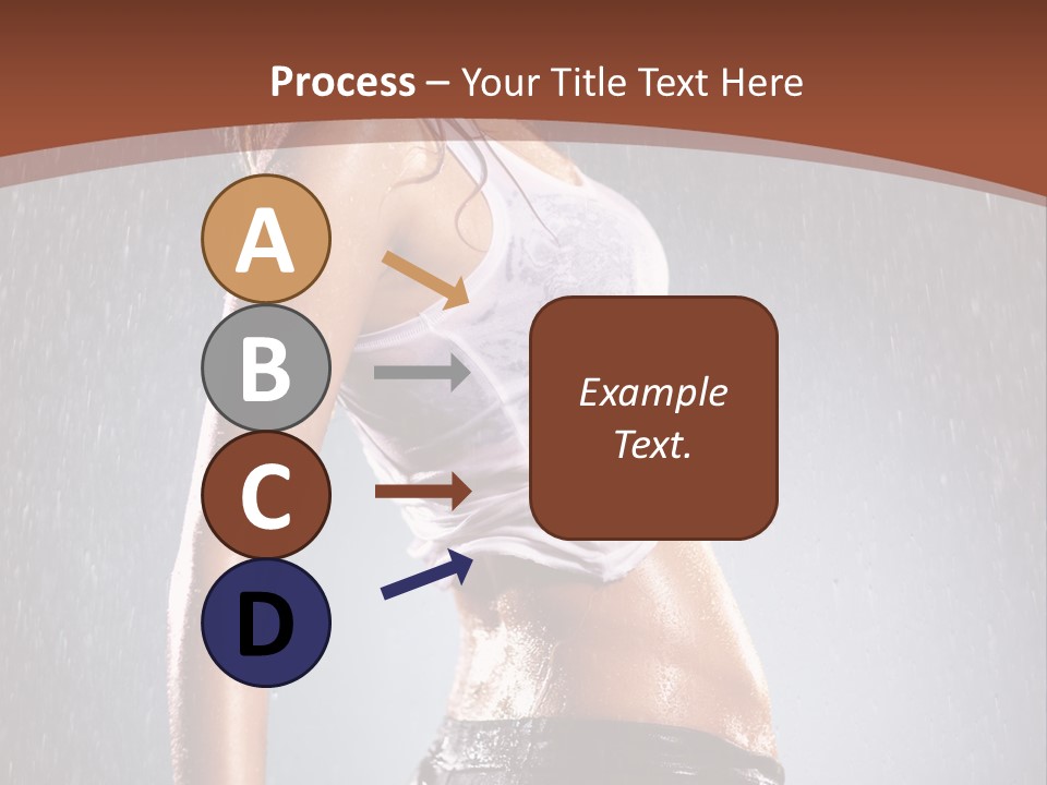 Wet Girl Femininity PowerPoint Template