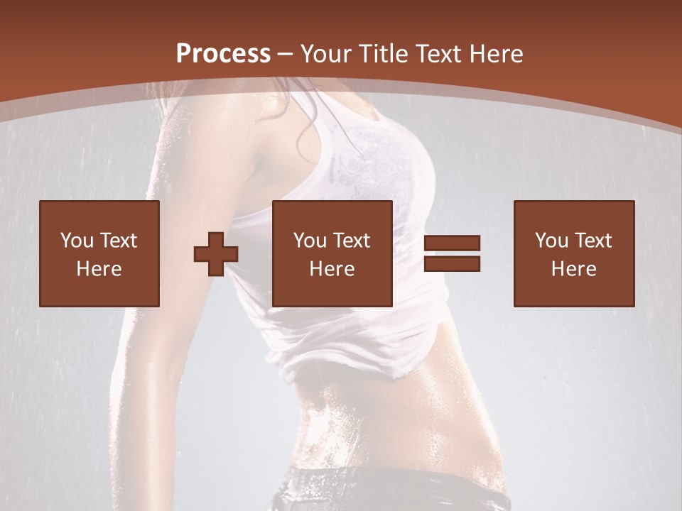 Wet Girl Femininity PowerPoint Template