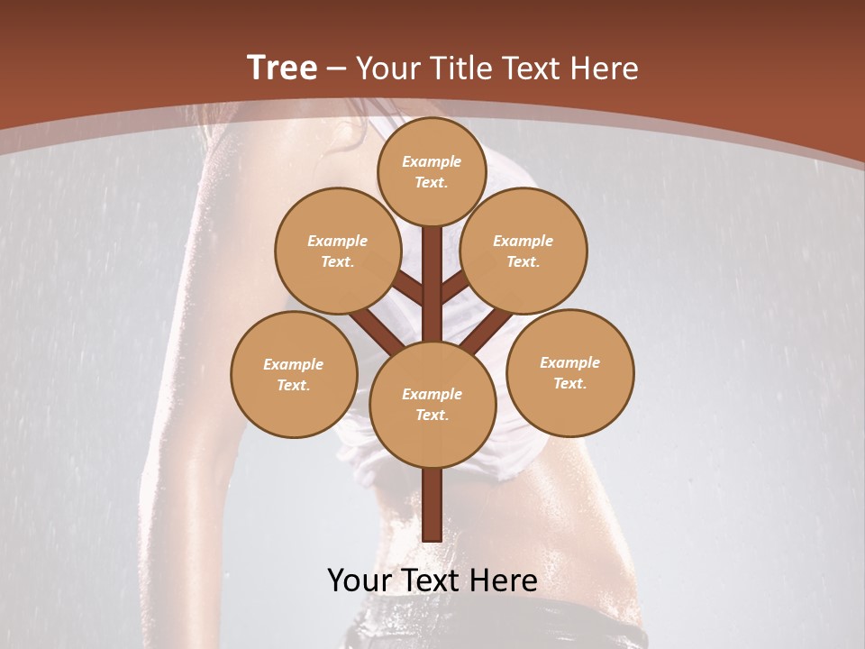 Wet Girl Femininity PowerPoint Template