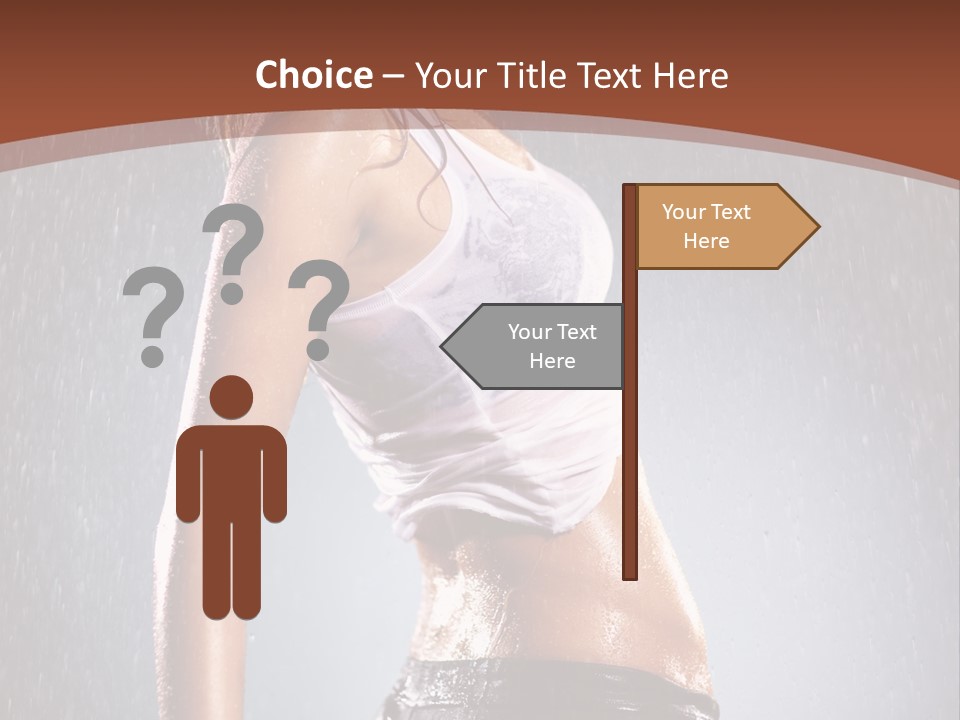 Wet Girl Femininity PowerPoint Template