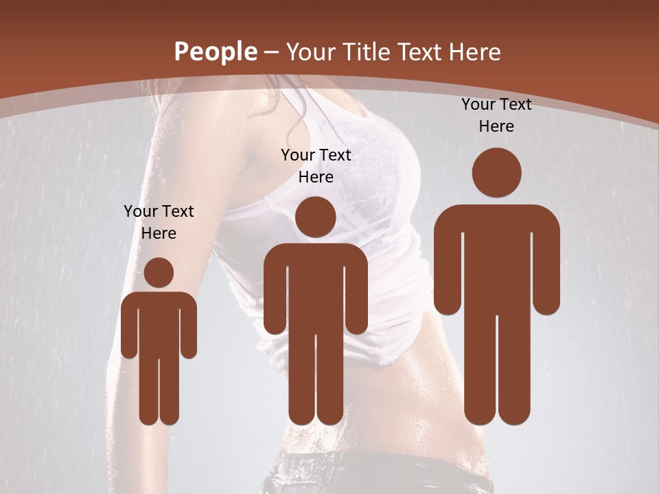 Wet Girl Femininity PowerPoint Template