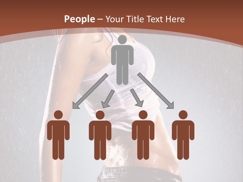 Wet Girl Femininity PowerPoint Template