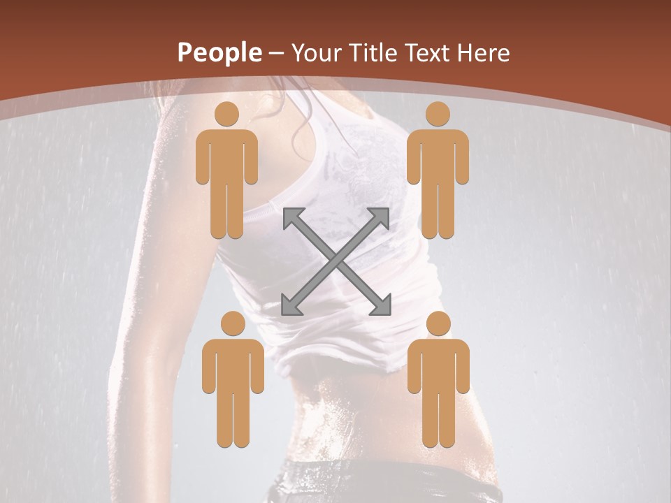 Wet Girl Femininity PowerPoint Template