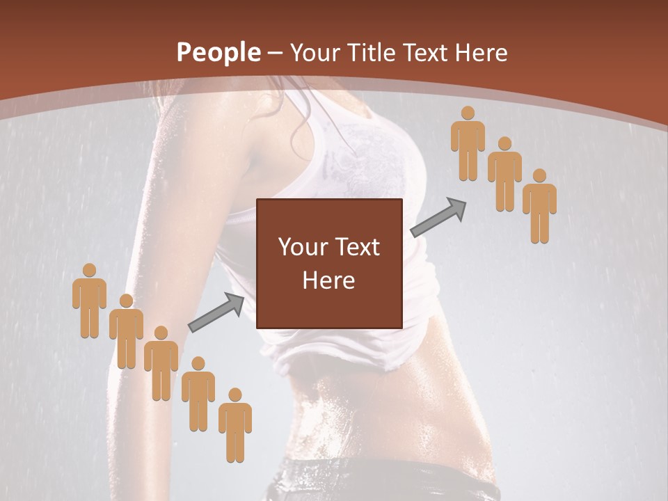 Wet Girl Femininity PowerPoint Template