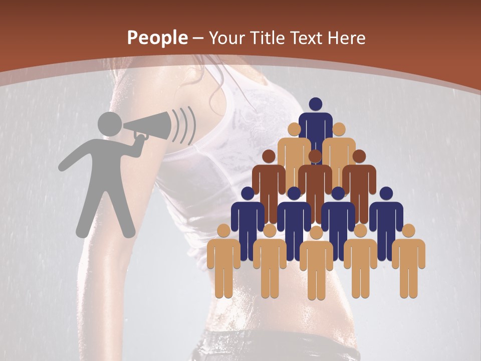 Wet Girl Femininity PowerPoint Template