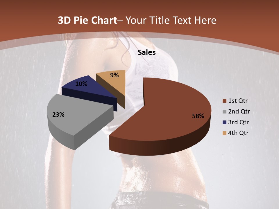 Wet Girl Femininity PowerPoint Template