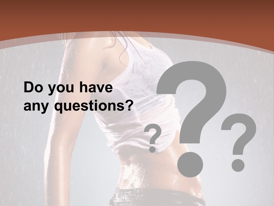 Wet Girl Femininity PowerPoint Template