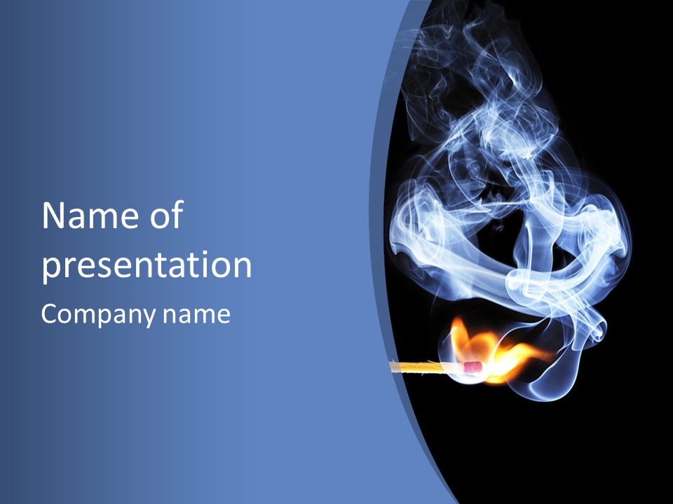 Yellow Black Ignition PowerPoint Template