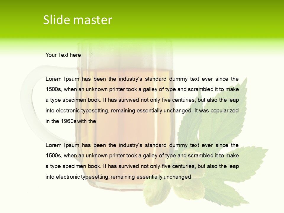 Drought Taste Frame PowerPoint Template