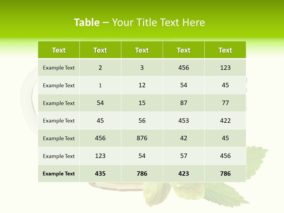 Drought Taste Frame PowerPoint Template
