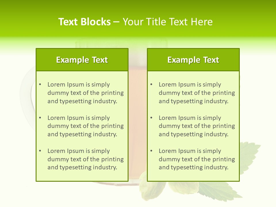 Drought Taste Frame PowerPoint Template