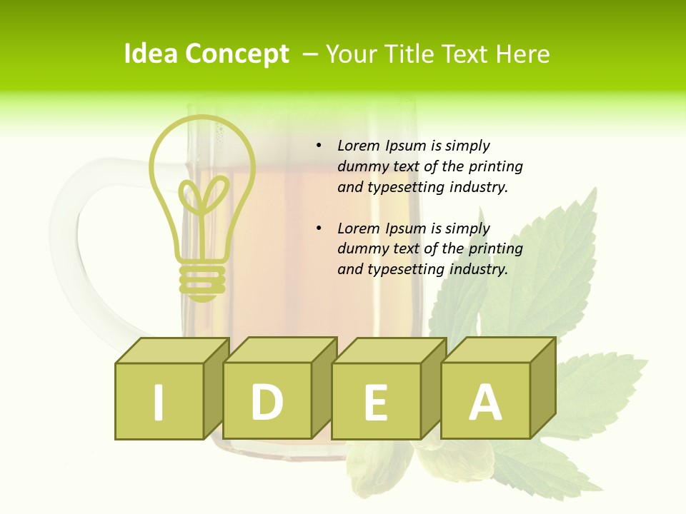 Drought Taste Frame PowerPoint Template