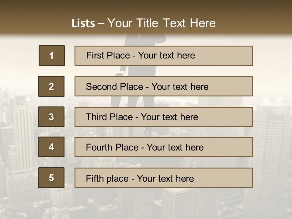 Building Man Idea PowerPoint Template