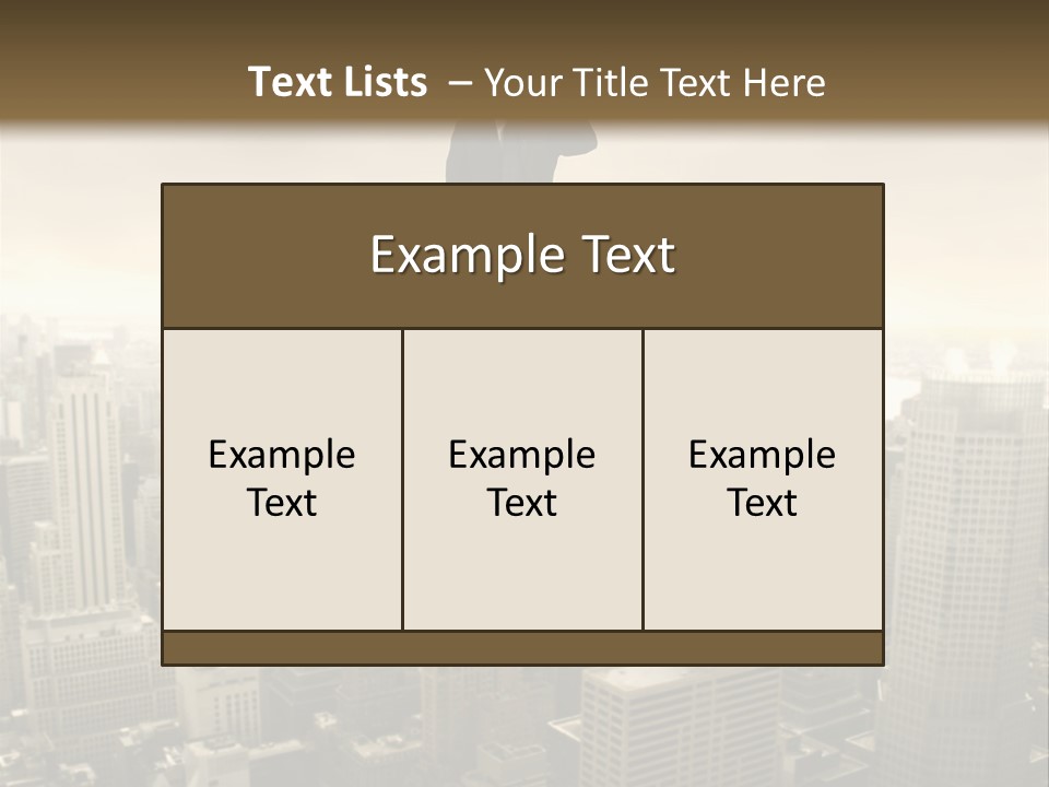 Building Man Idea PowerPoint Template