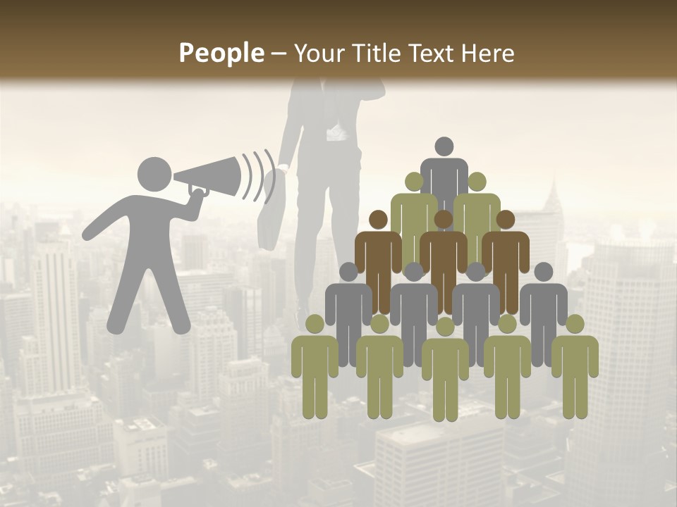 Building Man Idea PowerPoint Template