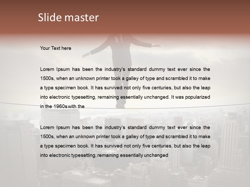 Adult Fear City PowerPoint Template