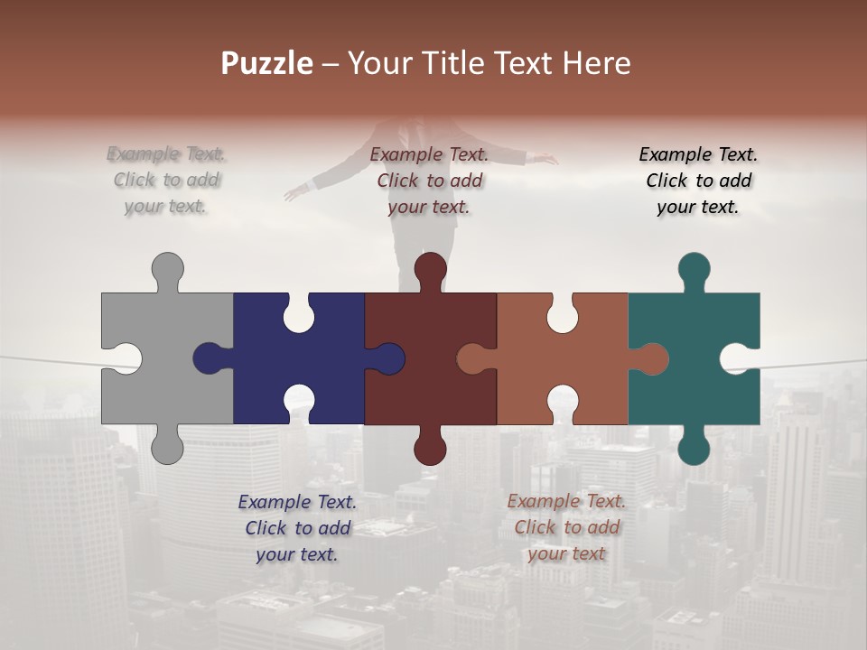 Adult Fear City PowerPoint Template