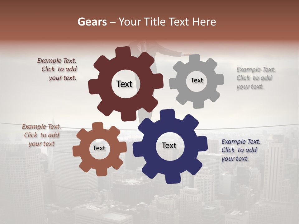 Adult Fear City PowerPoint Template